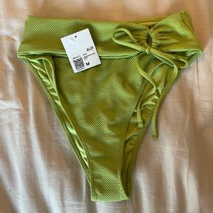 Green F21 High-Waisted Bikini Bottoms